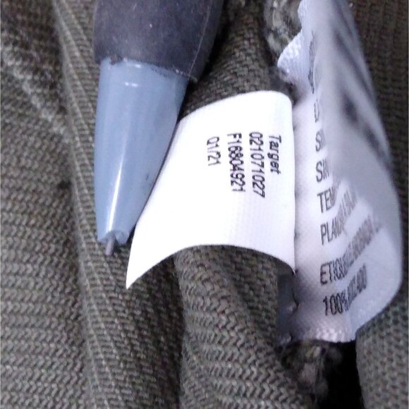 AVA & VIV Plus Size High Rise 26W Midi Button Fly Shorts Cotton Olive Green NWT - Picture 6 of 11